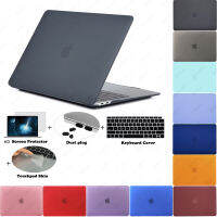 5in1 13 14 Pro Case Matte Cover สำหรับ11 12 13.3 Air 16 15 M1 Max US แป้นพิมพ์ภาษาอังกฤษผิวทัชแพดปกป้องหน้าจอ