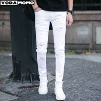 2023 Autumn New Fashion Retro Hole Jeans Men Pants Cotton Denim Trouser Male High Quality Jeans Dropshipping cargo pants men