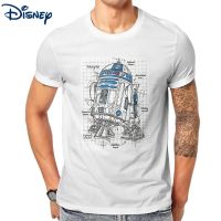 {Xiansheng clothing}  Clothing} เสื้อยืดผู้ชายพิมพ์ลายสตาร์วอร์ส R2D2แผนตลกเสื้อยืดลำลองฮาราจูกุเสื้อคอกลมผ้าฝ้ายบริสุทธิ์พลัสไซส์