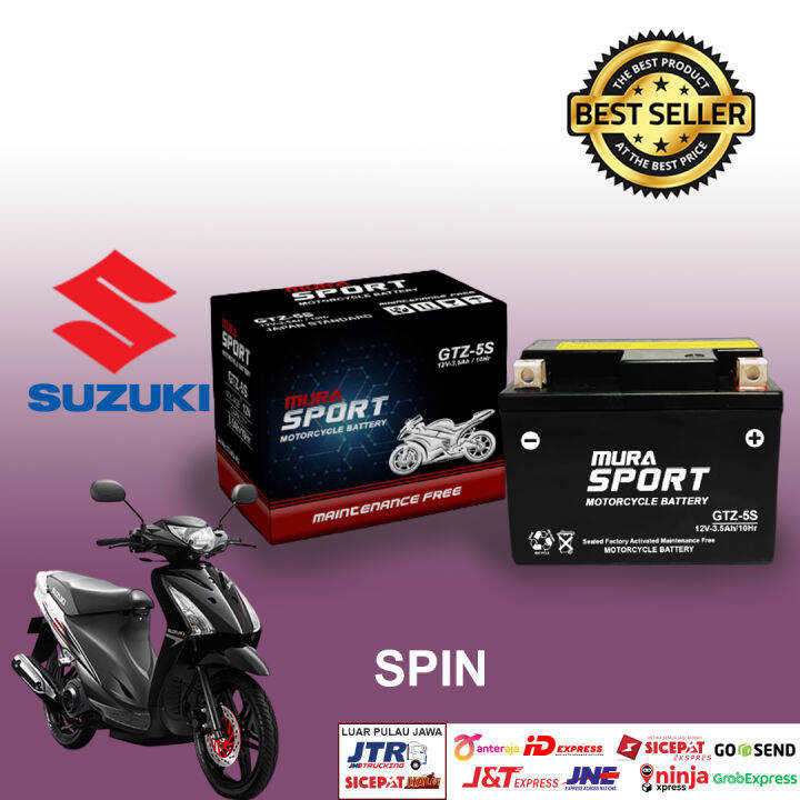 Aki Motor SUZUKI SPIN AKI Kering Aki MURA FITZ5S TAHAN LAMA | Lazada