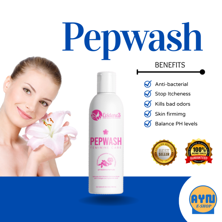 EVIDENC3 Pepwash Feminine Care 150ml Anti bacterial, Guava Extract
