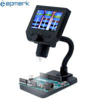 [electronicshop]G600กล้องจุลทรรศน์ดิจิตอล LCD แบบพกพาความสว่างสูง8 LED และแบตเตอรี่ลิเธียมในตัว