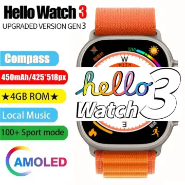 Hello Watch 3+ Upgraded Gen 3 Smartwatch Amoled Screen New