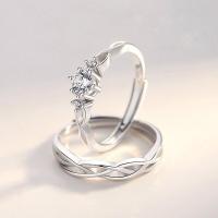 แหวนคู่แหวนเงินสเตอร์ลิงสำหรับผู้ชายและผู้หญิง,แหวนเพชรจำลองข้อเสนอ,ของขวัญวาเลนไทน์สำหรับแฟน A2L3
