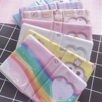 【LZ】 3inch Rainbow Color Photocard holder Love Kpop Album Collect Book 40pockets Idol Cards Sleeves Stationary Book