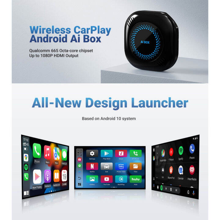 Wireless Carplay Android AI Box Car Android Auto Box Wireless Carplay ...