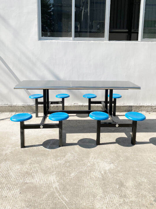 Stainless steel dining hall dining table staff dining table school