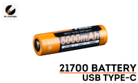 ถ่านไฟฉาย FENIX ARB-L21-5000U ขนาด 5000 mAh ชาร์จไฟใหม่ผ่านพอร์ต USB-C ในตัว (ไม่ต้องใช้เครื่องชาร์ทแยก)