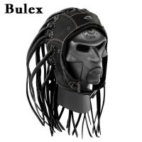 Cosplay Braid Mask Weaving Braids Horrific Monster Latex Helmet Headgear Black Dreadlocks Party Halloween Cosplay Prop