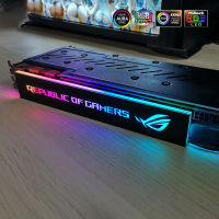 A-RGB VGA Decoration Video Card Cover Customize RGB GPU Side Panel Customizable 5V3PIN12V4PIN AURA Cooler Custom Lighting Board