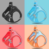 Cats Dogs Reflective Harness Vest Leash Nylon Adjustable Pet Wire Harness with Leads Small Medium Dog Cat Pet Traction Walking