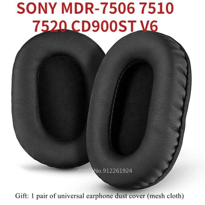 แผ่นรองหูสำหรับหูฟัง-sony-mdr7506-mdr-ชุดหูฟังอะไหล่-mdr-v6-7506โฟมจำรูปแผ่นฟองน้ำหูฟังที่ครอบหู