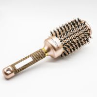 [Nai Nai comb]Professional Salon เครื่องมือจัดแต่งทรงผมหวีผมกลม Hairdressing Curling แปรงผมหวีเซรามิคเหล็ก Barrel Comb