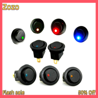 Zozo ✨Ready Stock✨ ใหม่1ชิ้น/เซ็ต12V รถรอบ Dot LED Light Rocker สลับขาย