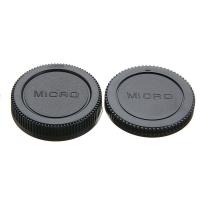 Rear Lens Cap ฝาปิดท้ายเลนส์ + Body Cap ฝาปิดบอดี้ Micro M4/3 m43 Olympus Panasonic GF1/GF2/GF3