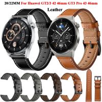 20 22MM Bracelet Leather Strap For Huawei Watch GT GT2 GT3 42 46mm Smart Watch Band GT 2 Pro GT3 Pro 46mm42mm Wristband Bracelet Shoes Accessories