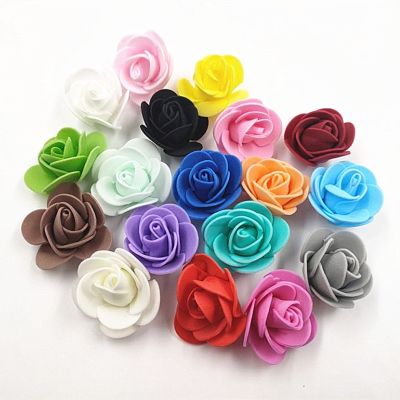 【CC】 10/20/50/100/200Pcs 3.5cm Foam for Artificial Flowers Diy Gifts Wedding Color