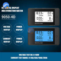 เครื่องวัดกระแสไฟดิจิตอล20A50A100A200A โวลต์มิเตอร์ DC 8-100V Kuasa Meter 4 Dalam 1 LCD DC Voltan