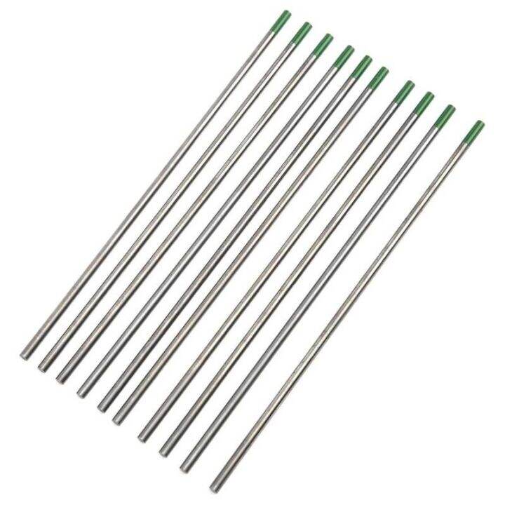 10Pcs Tungsten Electrodes 150mm 1/1.6/2/2.4/3/3.2mm Pure Tungsten