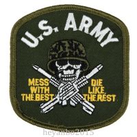 tomwang2012. US ARMY MILITARY BADGE MESS WITH THE BEST DIE LIKE REST WAR EMBROIDERED jacket PATCH
