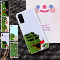 GT237 Pepe Frog Meme TPU อ่อนนุ่ม เคสโทรศัพท์ ปก หรับ Samsung A34 M52 A04 M30S A23 M23 M53 M21 A54 M30 A40S A9 A14 A04S M33 Plus