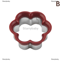 Star แม่พิมพ์ทำแซนวิชรูปหัวใจดอกไม้ทรงกลมทำจากสแตนเลสแม่พิมพ์ตัดขนมปังเครื่องมืออบคุกกี้สำหรับเด็ก