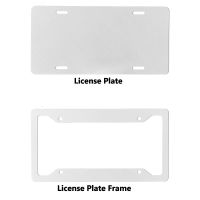 Sublimation License Plate Blanks License Plate Frame Blanks Automotive Metal Aluminium Bracket Sublimation Practical Car Tags