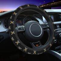 【CW】♘  38cm Car Steering Cover Anime Anti-slip Car-styling Suitable Automobile Accessory