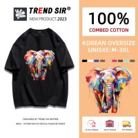 TrendSir ??มาใหม่?? เสื้อโอเวอร์ไซส์ มาใหม่ บายขนส่งเเท้เเบบฝ้ มี7สี M-3XL