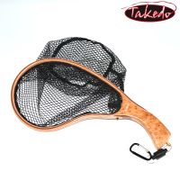 TAKEDO TKL004 Soft Rubber Mesh Wanding Net Trout Casting Network Scoop Net Fly Fishing Net For Carp fishing