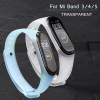 For Mi Band 5 6 4 Strap Silicone Transparent on Xiomi band5 band4 Mi5 Mi4 Mi3 Replacement Bracelet for Xiaomi Miband 3 4 5 Strap Smartwatches