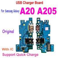 พอร์ตชาร์จเดิมสําหรับ Samsung Galaxy A20 A205 SM-A205F A205FN USB Charge Dock Connector Board สายชาร์จ Flex