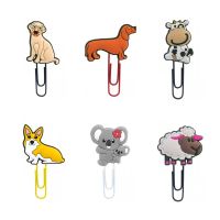 1pcs Lovely Animal Bookmarks Sheep Cow Dog Book Mark Paper Clips for Teacher Office Supply Page Holder Stationery Party Gift