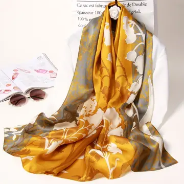 Pure hot sale silk scarves