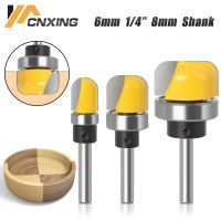 iho♞▦▲  6mm/6.35mm/8mm Shank Bowl   Tray Router Bit 1-1/8  Diameter Round Milling Cutter Woodworking Rounding