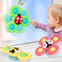3pcs Baby Cartoon Fidget Spinner Toys Colorful Insect Gyro Educational Toy Kids Fingertip Rattle Bath Toys for Boys Girls Gift