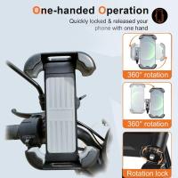 Bitak Universal Bike จักรยาน Handlebar Mount Holder สำหรับโทรศัพท์มือถือ GPS รถจักรยานยนต์ Stand Mechanical Holder สำหรับ IPhone Xiaomi Support