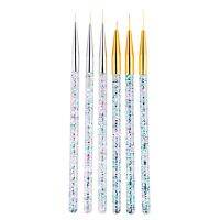 3Pcs/set Drawing Nail Brush Lines Painting Pen UV Gel Polish Flower Lines Art Brush Set Stripe Manicure Art Kits Artist Brushes Tools