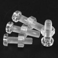 M3-M8 Acrylic Clear Screw Nut Combination Transparent Plastic Phillips Round Head Screw Pan Cross Head Screw Bolt Nut