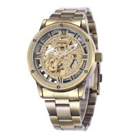 Foreign trade hot sale shenhua Shenhua mens fashion casual hollow nostalgic style automatic mechanical watch