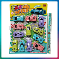 ของเล่น 12 ชิน รถของเล่น  ของเล่นเด็ก ขนาดกว่าง 3 ซม. ยาว 8 ซม. คละสี คละแบบ ของเล่นแผง ของเล่นโบราณ Benya Shopping