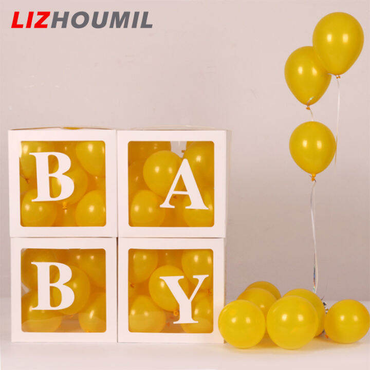 lizhoumil-กล่องลูกโป่งใสลาย-love-4ชิ้น-น้ำหนักเบาใช้ซ้ำได้ใช้สำหรับอาบน้ำทารกปาร์ตี้วันเกิดตกแต่งวันวาเลนไทน์