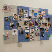 3D Cork BOARD self-adhesive Wall Grid Felt BOARD ตกแต่งบ้านจอแสดงผล Photo Wall สติกเกอร์กระดานข่าวข้อความ BOD Borders