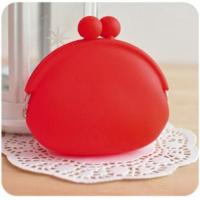 Round Rubber Wallet Women Card Case Silicone Coin Bag Pouch