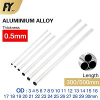 FUYI Aluminium Pipe 0.5mm Thickness 3-30mm OD Straight 300mm 500mm Long Round 6063 Aluminum Alloy Tube Wires Leads Adapters