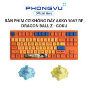 Bàn phím cơ không dây AKKO 3087 RF Dragon Ball Z - Goku - Bảo hành 12 tháng