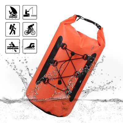 Waterproof Outdoor Backpack Dry Bag Swimming Bag Roll Top Dry Sack Dry Backpack Water Floating Bag For Boating Fishing Surfing
