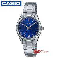 Casio Standard นาฬิกาข้อมือผู้หญิง สแตนเลสแท้ รุ่น LTP-V005D-2B2UDF (หน้าปัดสีน้ำเงิน)