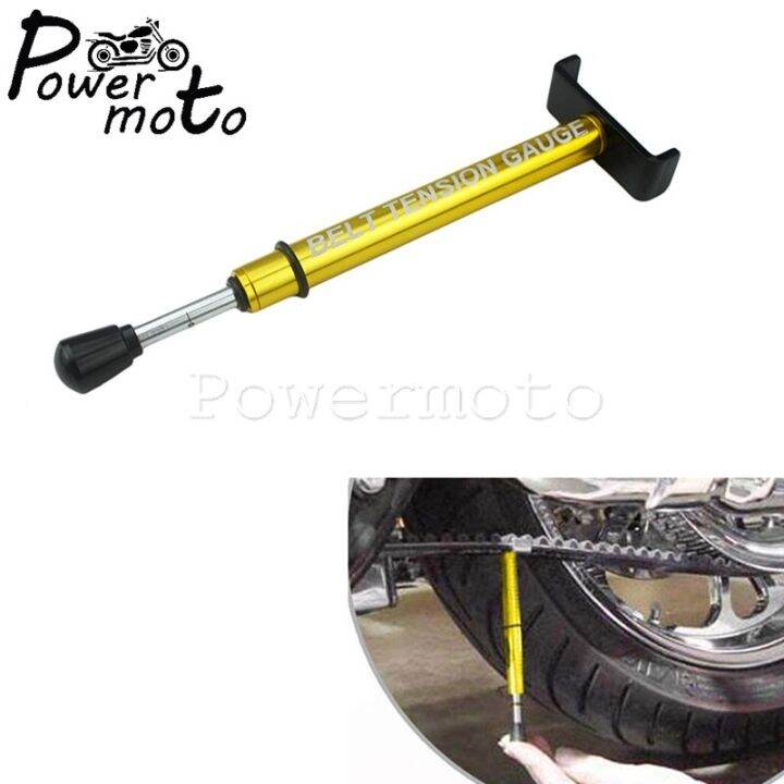 Motorcycle 10 Lb Belt Driver Bike Belt Tension Gauge Adjustable Belt