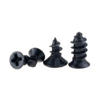 30 Buah M3 x 6 8 10 12 14 16 18 20 Hitam Baja Karbon Lintas Tersembunyi Countersunk Kepala Datar Tapping-Sekrup Kayu Sekrup M3x6 M3x20